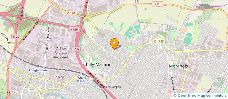 localisation de l'entreprise AMELIE ESTHETIQUE à CHILLY-MAZARIN