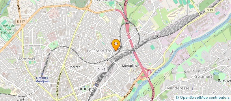 localisation de l'entreprise AMELIE FOUILLADE à LIMOGES