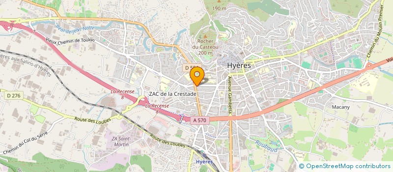 localisation de l'entreprise AMELIE OUTREQUIN DESIGN  HYERES