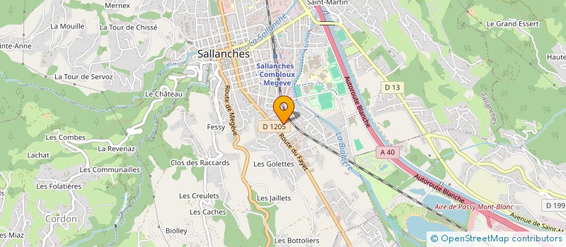 localisation de l'entreprise AMELIE PERCEBOIS  SALLANCHES