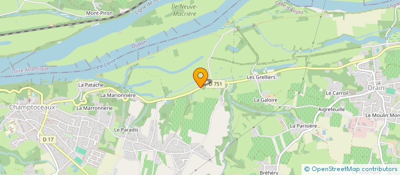 localisation de l'entreprise AMELIE TAXI  OREE-D'ANJOU