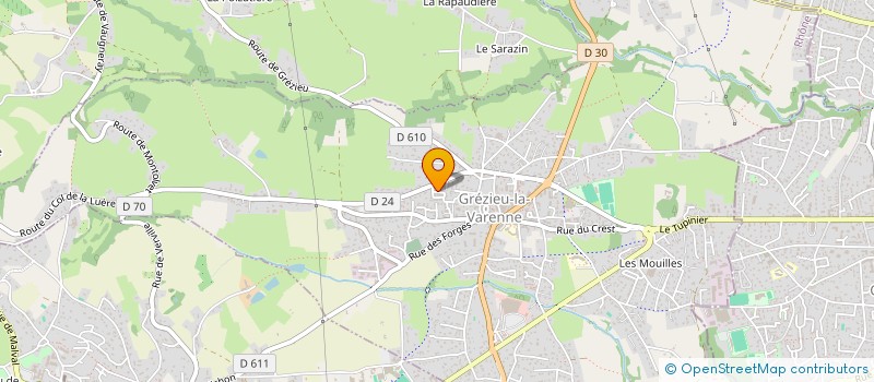 localisation de l'entreprise AMELIE TAXI à GREZIEU-LA-VARENNE