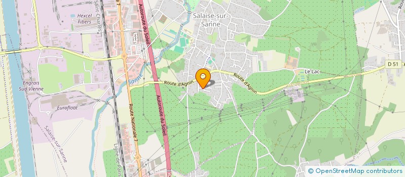 localisation de l'entreprise AMELIE TOUT SCHUSS  SALAISE-SUR-SANNE