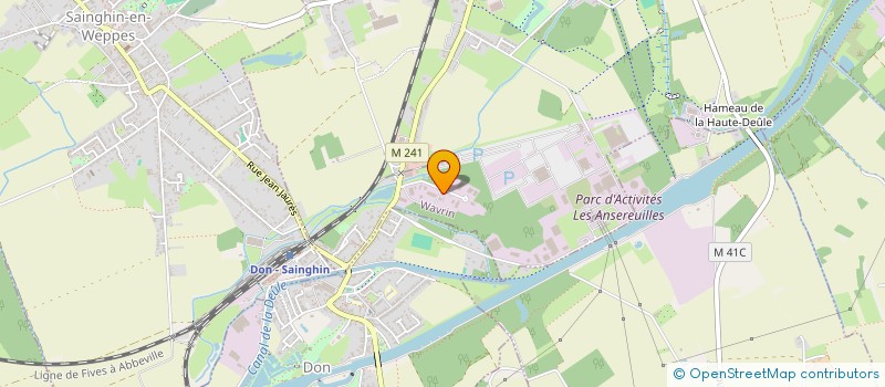 localisation de l'entreprise AMELIMMO  WAVRIN