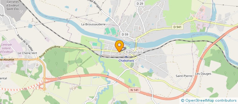 localisation de l'entreprise AMELINE à CHABANAIS