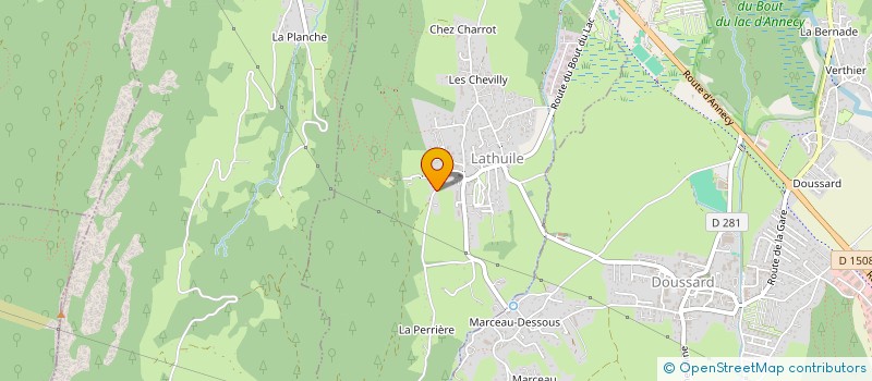 localisation de l'entreprise AMELINE  POISY