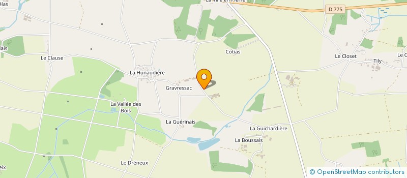 localisation de l'entreprise AMELINE  AVESSAC