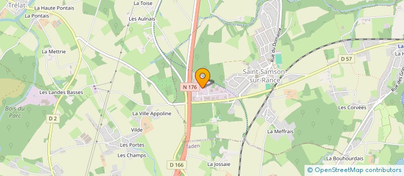 localisation de l'entreprise AMELINE ARBORA à SAINT-SAMSON-SUR-RANCE