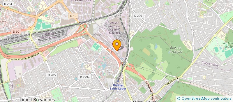 localisation de l'entreprise AMELINE BATIMENTS ET SERVICES à BOISSY-SAINT-LEGER