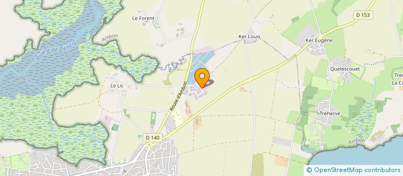 localisation de l'entreprise AMELINE CHARLENE  DAMGAN