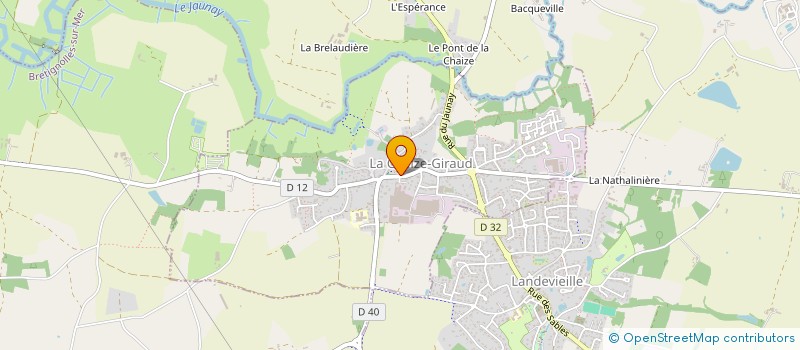 localisation de l'entreprise AMELINE INSTITUT à LA CHAIZE-GIRAUD