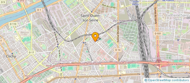 localisation de l'entreprise AMELIO TRAVAUX ET SERVICES à SAINT-OUEN-SUR-SEINE