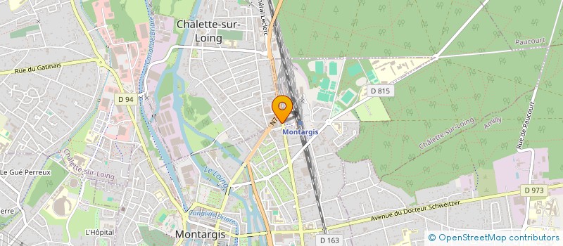 localisation de l'entreprise AMELIOR 45 à MONTARGIS