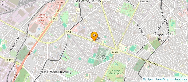 localisation de l'entreprise AMELIOR CONFORT TRAITEME IONISAT PROTECT à LE PETIT-QUEVILLY