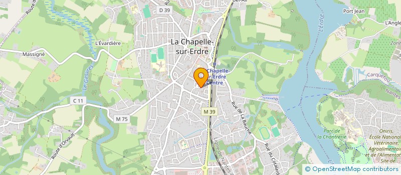 localisation de l'entreprise AMELIOR'ELEC à LA CHAPELLE-SUR-ERDRE