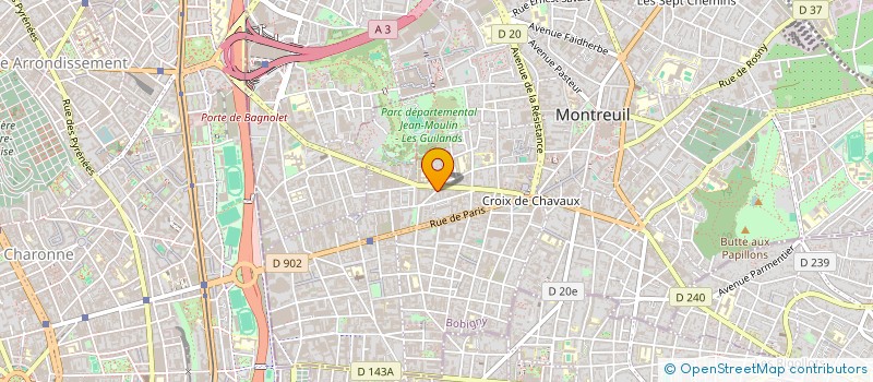 localisation de l'entreprise AMELIOR MONTREUIL à MONTREUIL