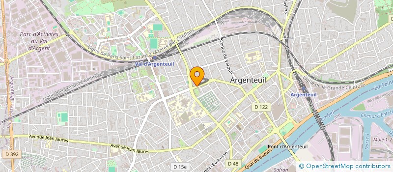 localisation de l'entreprise AMELIORATION CONTINUE DES COMPETENCES INDIVIDUELLES  ARGENTEUIL