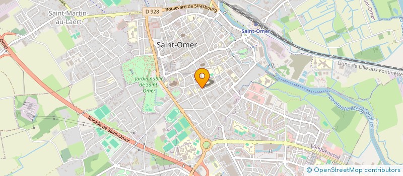localisation de l'entreprise AMELIORATION D'HABITAT 5962  SAINT-OMER