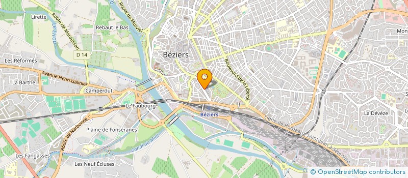 localisation de l'entreprise AMELIORATION DE L HABITAT  BEZIERS