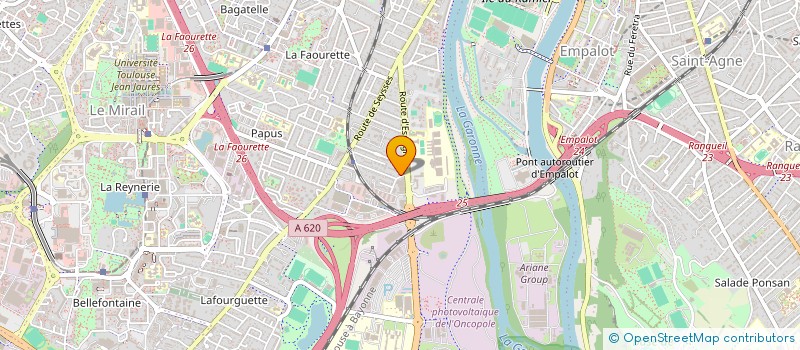 localisation de l'entreprise AMELIORATION DE L'HABITAT DEVELOPPEMENT DURABLE ECONOMIES D'ENERGIES  TOULOUSE