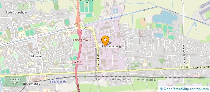 localisation de l'entreprise AMELIORATION DE L'HABITAT DU LITTORAL  CALAIS