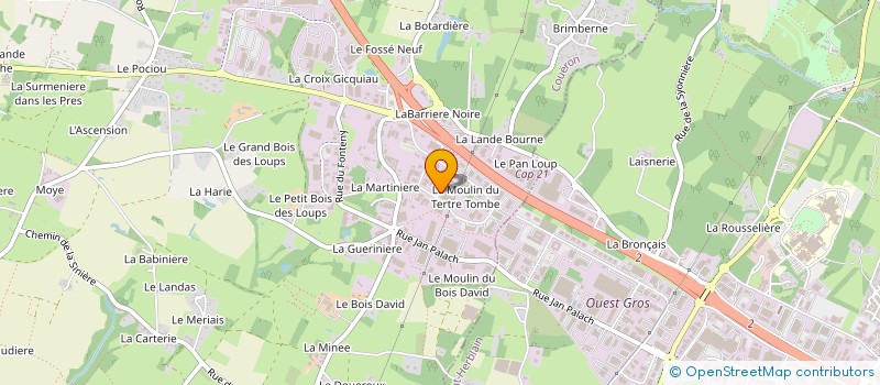 localisation de l'entreprise AMELIORATION DE L'HABITAT NANTAIS à COUERON