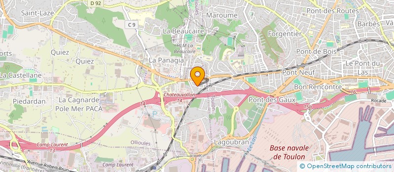 localisation de l'entreprise AMELIORATION DE L'HABITAT REGIONAL  OLLIOULES