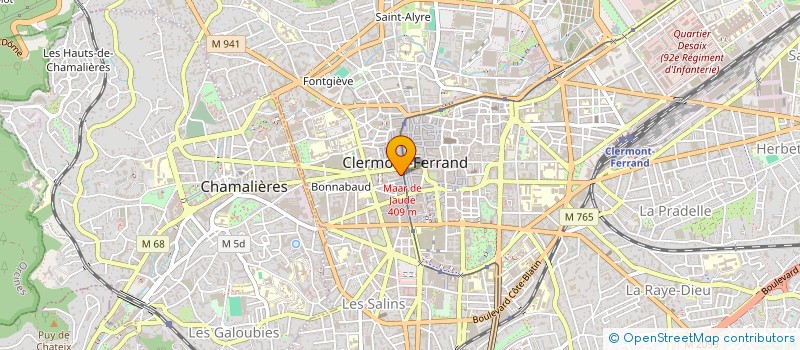 localisation de l'entreprise AMELIORATION DECORATION RENOVATION à CLERMONT-FERRAND