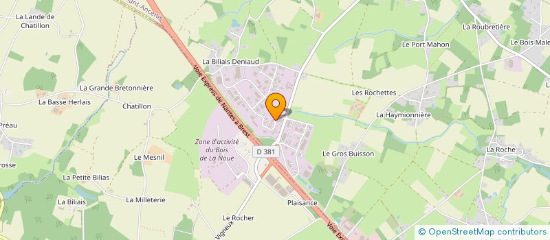 localisation de l'entreprise AMELIORATION DES BATIMENTS DE L'OUEST  VIGNEUX-DE-BRETAGNE