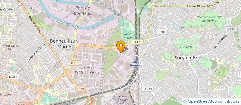 localisation de l'entreprise AMELIORATION DU DOMAINE FRANCAIS 94 à SUCY-EN-BRIE