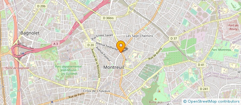 localisation de l'entreprise AMELIORATION ET PROTECTION DE L'HABITAT à MONTREUIL