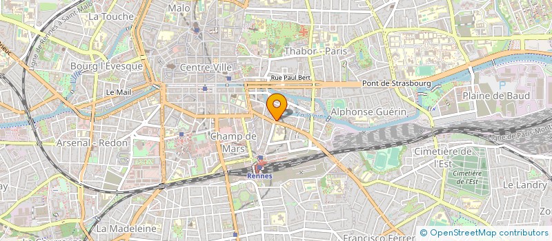 localisation de l'entreprise AMELIORATION PRATIQUES INFORMATION MED  RENNES