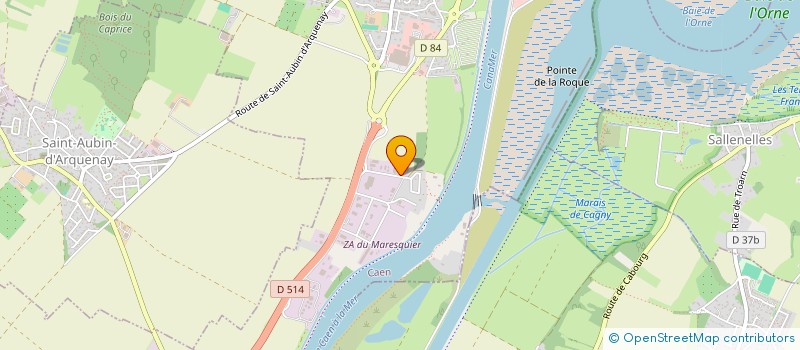 localisation de l'entreprise AMELIORATION TRANSFORMATION FERMETURE DE L'HABITAT à OUISTREHAM
