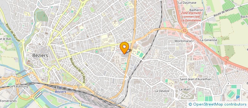 localisation de l'entreprise AMELIORER ET RENOVER POUR L'HABITAT  BEZIERS