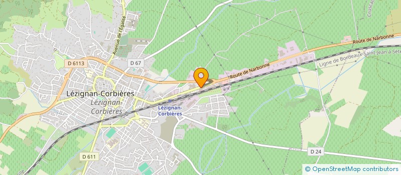 localisation de l'entreprise AMELISE  LEZIGNAN-CORBIERES