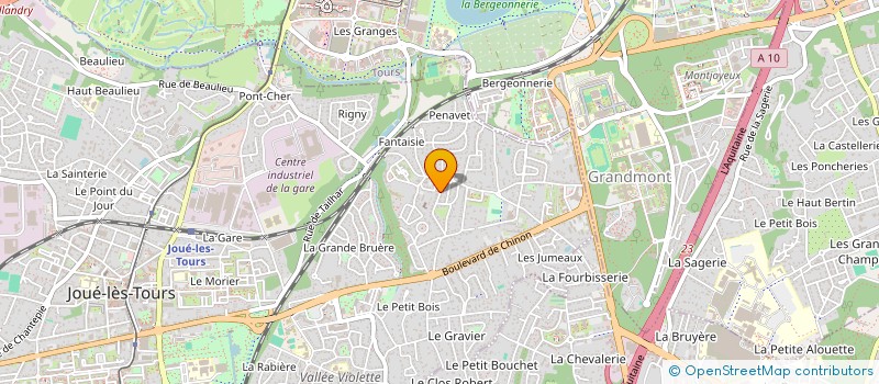 localisation de l'entreprise AMELOC  JOUE-LES-TOURS