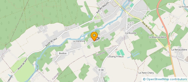 localisation de l'entreprise AMELODU à CELLETTES