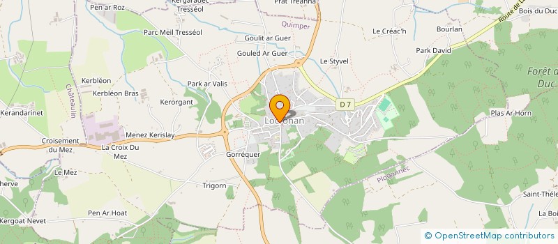 localisation de l'entreprise AMELOS  LOCRONAN