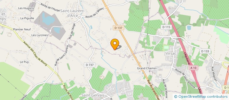 localisation de l'entreprise AMELOUIS  SAINT-LAURENT-D'ARCE