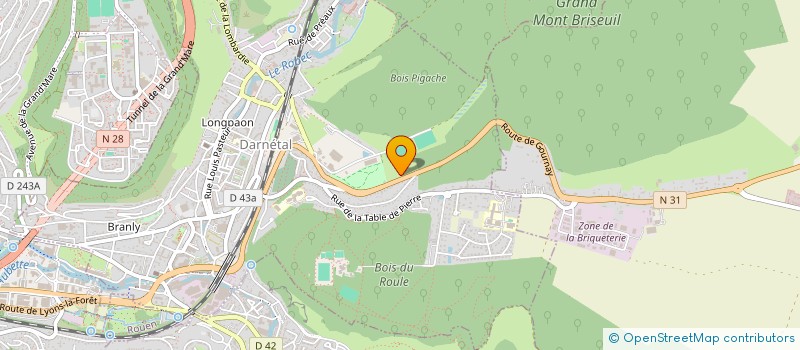 localisation de l'entreprise AMELUX à DARNETAL