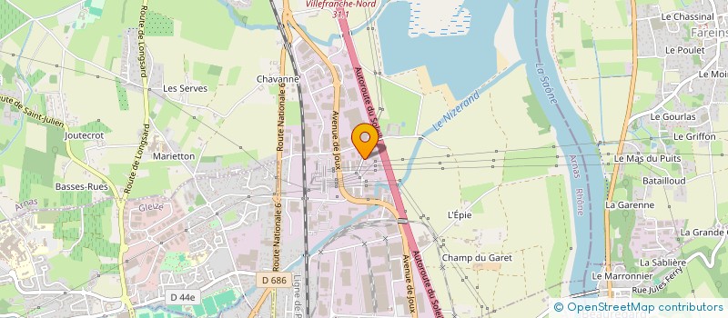 localisation de l'entreprise AMELYZ AMBULANCES  ARNAS