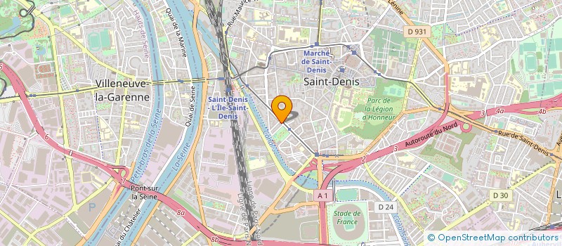 localisation de l'entreprise AMENA ALIMENTATION à SAINT-DENIS