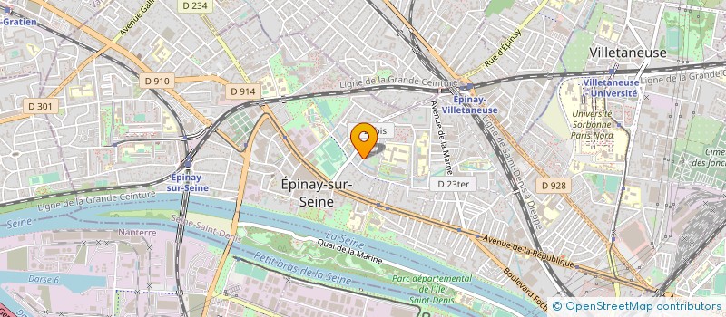 localisation de l'entreprise AMENAG AMELIORAT INSTALLAT BATIMENTS à EPINAY-SUR-SEINE