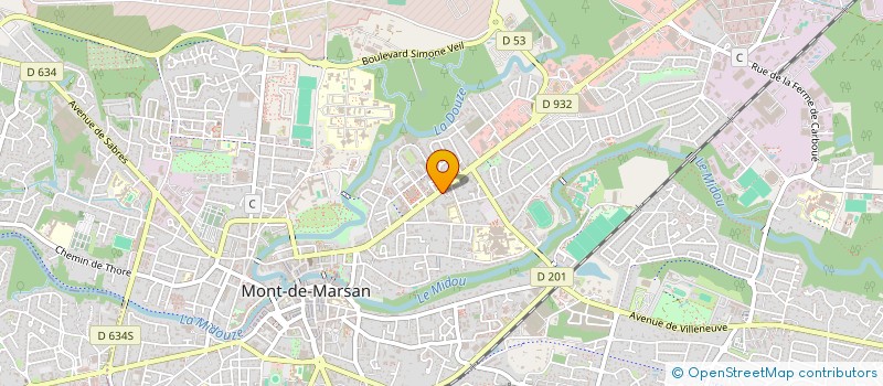 localisation de l'entreprise AMENAG BIENS ENTRETIEN RENOV DEPANNAGE à MONT-DE-MARSAN