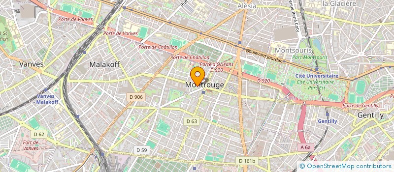 localisation de l'entreprise AMENAG CONST RENOVAT EXTENS ACOREX à MONTROUGE