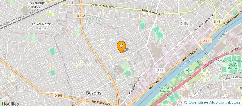 localisation de l'entreprise AMENAG SANIT CHAUFFAGE CLIMATISATION à BEZONS