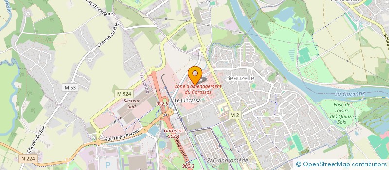 localisation de l'entreprise AMENAGE 2  BEAUZELLE