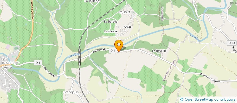 localisation de l'entreprise AMENAGEMENT ARTISAN. HABITAT NEUF ANCIEN  CAHUZAC-SUR-VERE