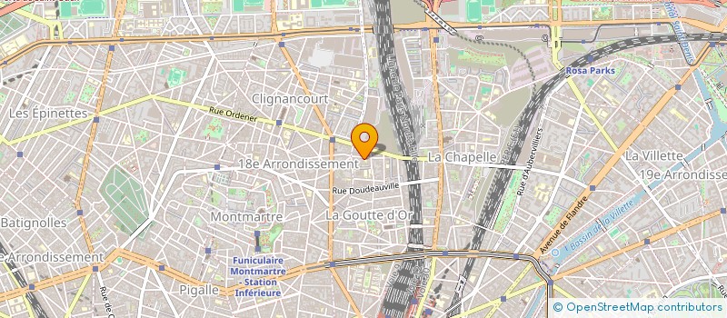 localisation de l'entreprise AMENAGEMENT BATIMENT FINITIONS à PARIS