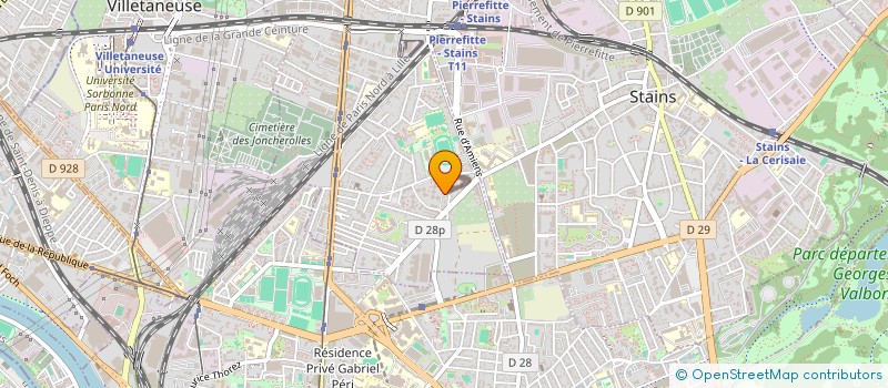 localisation de l'entreprise AMENAGEMENT BATIMENT ISOLATION à PIERREFITTE-SUR-SEINE